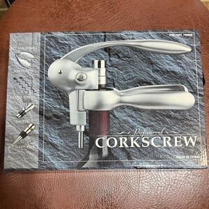 Professional Silver Corkscrew Set